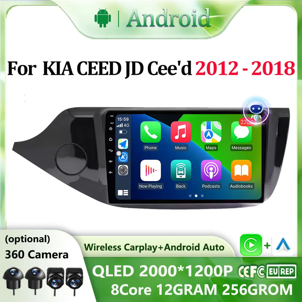 Android Auto Car Radio Multimedia Video Player for KIA CEED JD Cee'd 2012 - 2018 GPS Navigation Carplay Head Unit DSP Stereo
Android Auto Car Radio Multimedia Video Player for KIA CEED JD Cee'd 2012 - 2018 GPS Navigation Carplay Head Unit DSP Stereo
