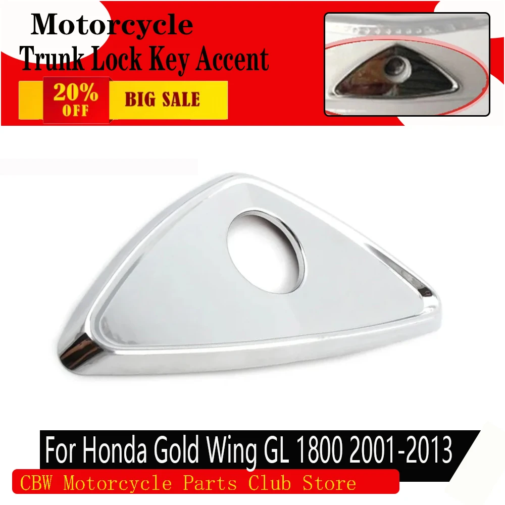 FOR Honda Gold Wing GL1800 2001-2013 Chrome Motorcycle Trunk Lock Key Accent Trim Cover Fairing - Motorcycle Decoration Part
FOR Honda Gold Wing GL1800 2001-2013 Chrome Motorcycle Trunk Lock Key Accent Trim Cover Fairing - Motorcycle Decoration Part