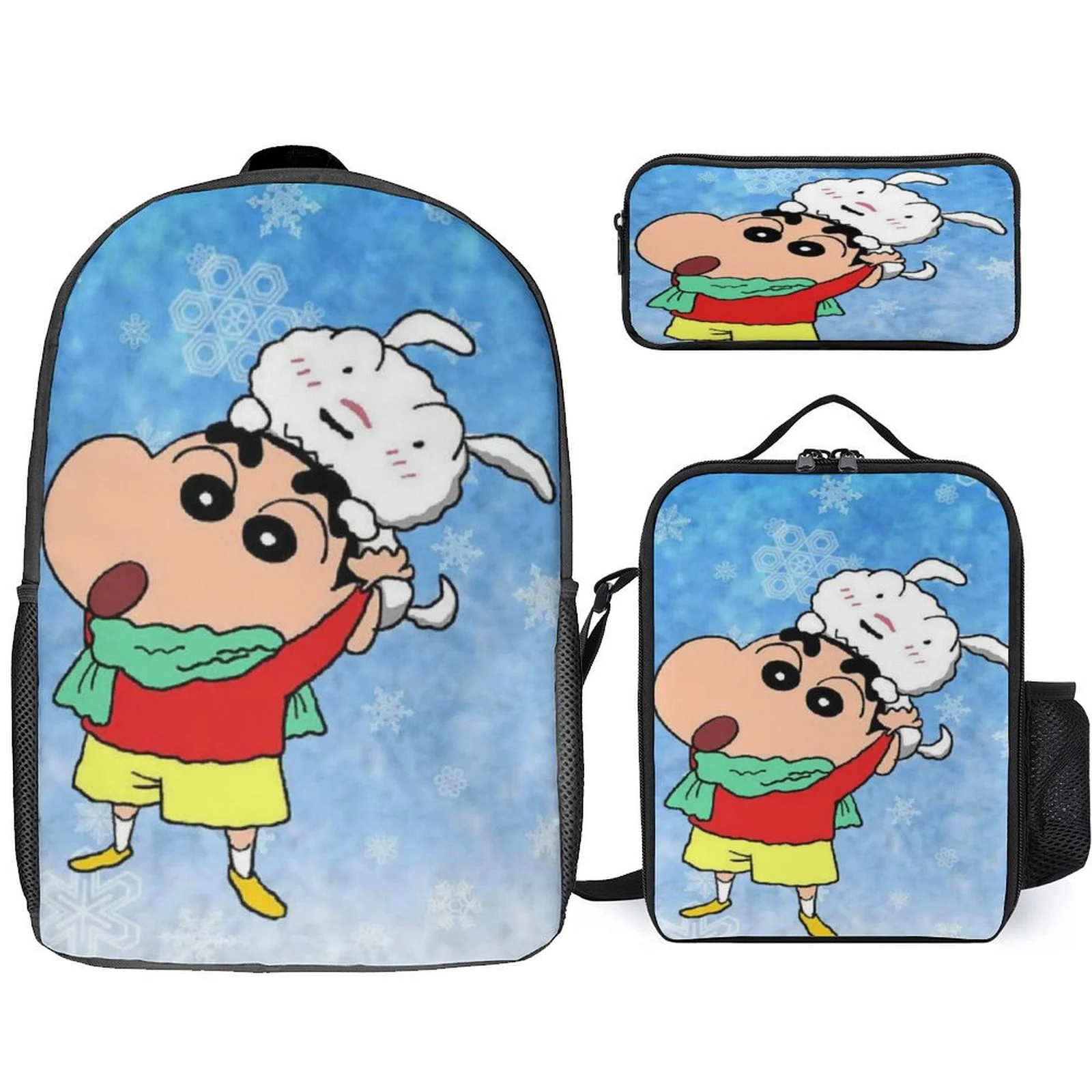 HOT Crayon Shin-Chan Kid Multifunction Daypack 3 in 1 Set-Big Backpack+Cartoon Side Bag+Pencil Case for Little Boy Girl
HOT Crayon Shin-Chan Kid Multifunction Daypack 3 in 1 Set-Big Backpack+Cartoon Side Bag+Pencil Case for Little Boy Girl