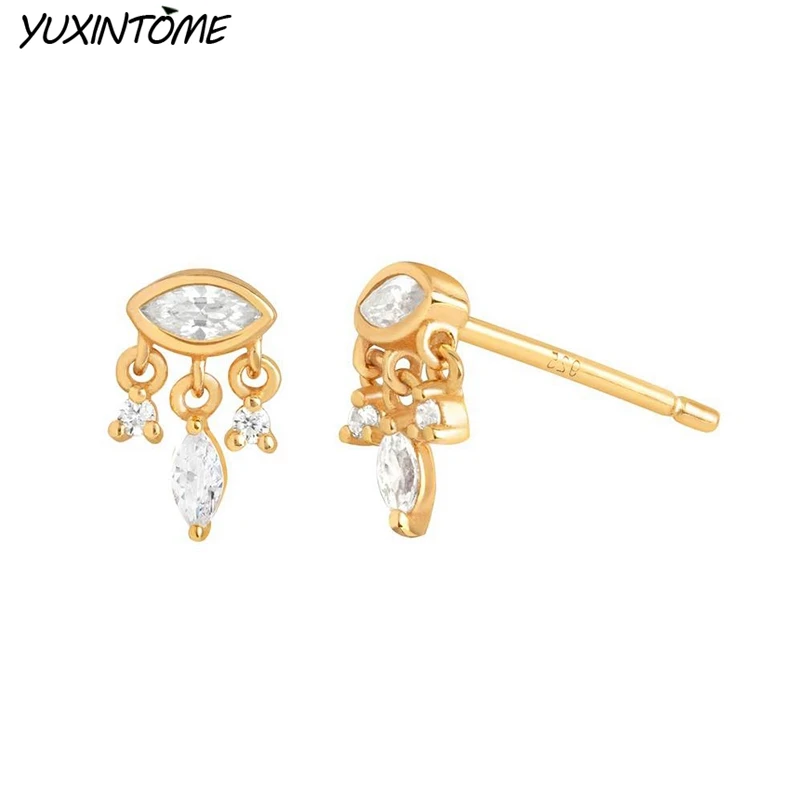 925 Sterling Silver Needle Exquisite Geometric Stud Earrings 2022 Luxury 24K Gold Earrings for Women Premium Jewelry Accessories
925 Sterling Silver Needle Exquisite Geometric Stud Earrings 2022 Luxury 24K Gold Earrings for Women Premium Jewelry Accessories