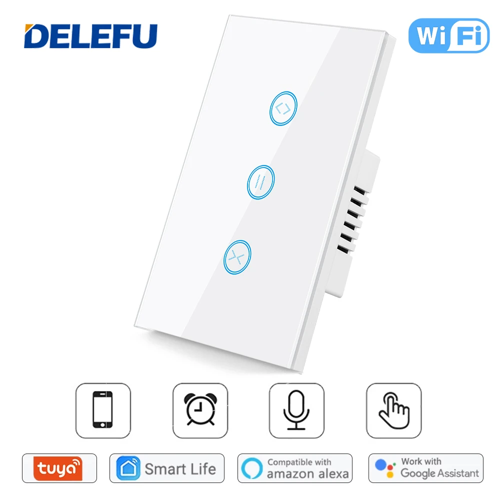 Умный настенный выключатель Tuya Smart WiFi, белый, из закаленного стекла, сенсорное управление, 100-240В, двойное напряжение, для Израиля, Бразилии, Мексики, 4x2 см
Умный настенный выключатель Tuya Smart WiFi, белый, из закаленного стекла, сенсорное управление, 100-240В, двойное напряжение, для Израиля, Бразилии, Мексики, 4x2 см