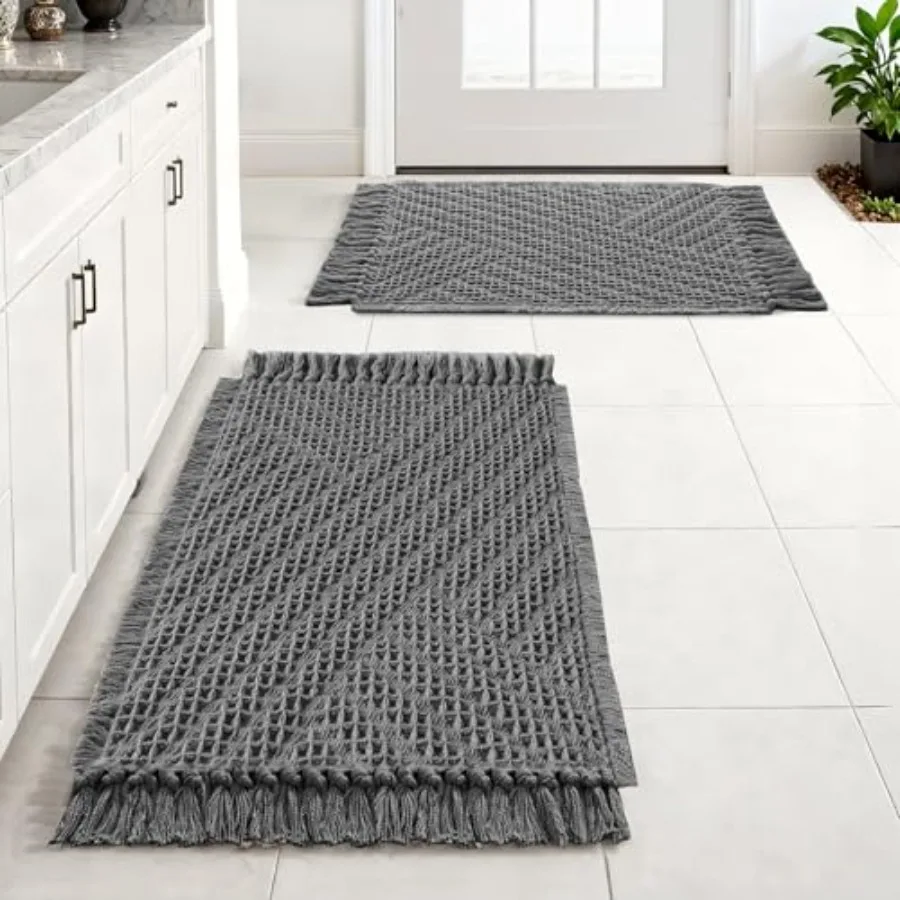 Waffle Bath Mat Super Absorbent Boho Bath Mat Non Slip Bath Rugs for Bathroom Floor Machine Washable Dry Fast Bathroom Rugs wit
Waffle Bath Mat Super Absorbent Boho Bath Mat Non Slip Bath Rugs for Bathroom Floor Machine Washable Dry Fast Bathroom Rugs wit