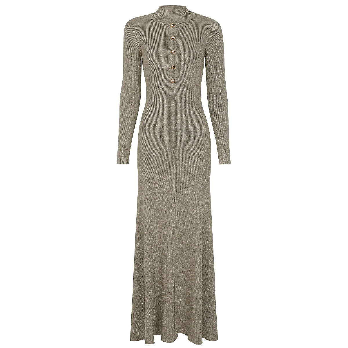 High Quality Spring And Autumn New Semi High Neck Button Hollow Bright Silk Knitted Slim Fit Dress That Looks Slim And Elongated
High Quality Spring And Autumn New Semi High Neck Button Hollow Bright Silk Knitted Slim Fit Dress That Looks Slim And Elongated