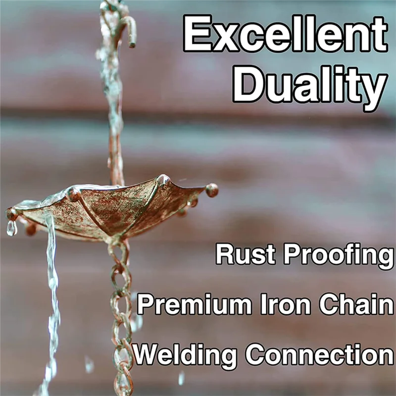TFORU-Rain Chains Metal Rain Chain Decorative Umbrella Rain Chain Bell Decor For Home,Replacement For Gutter Downspouts Durable
TFORU-Rain Chains Metal Rain Chain Decorative Umbrella Rain Chain Bell Decor For Home,Replacement For Gutter Downspouts Durable