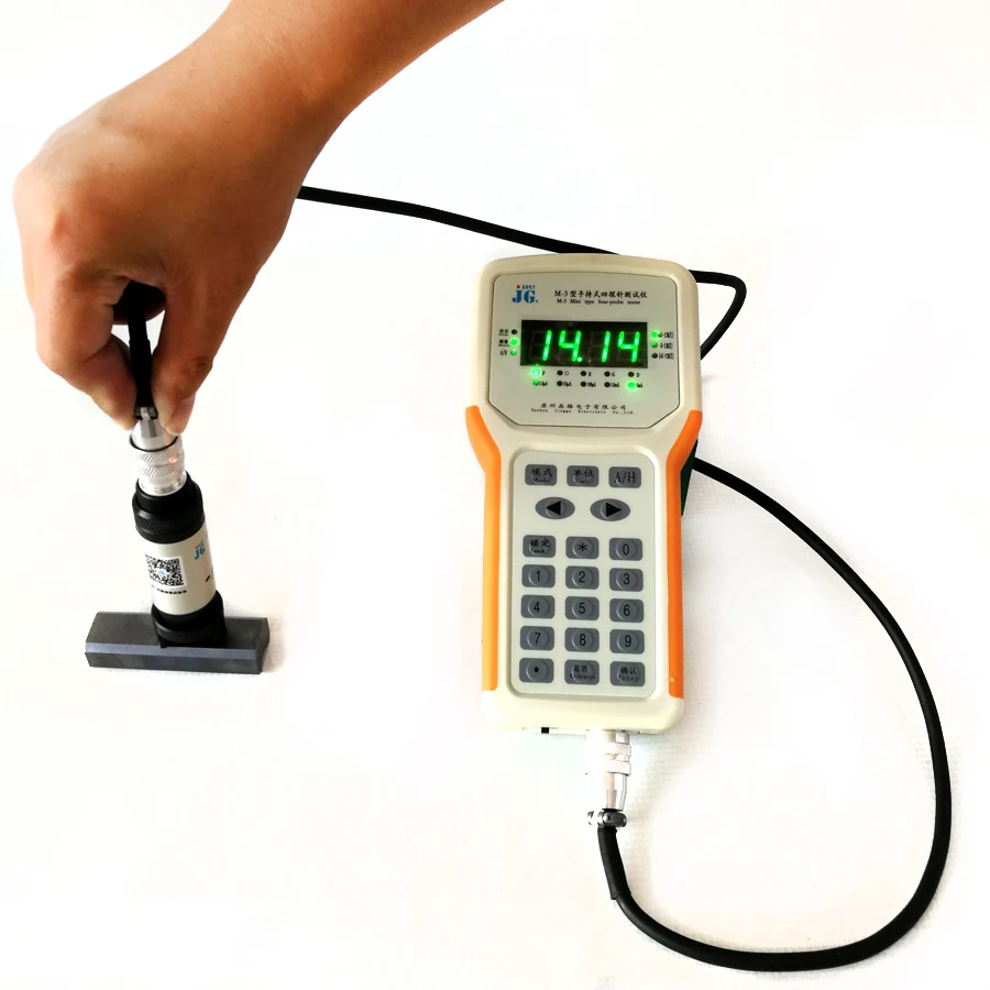 Portable Four Probe Resistance square Resistance Tester
Portable Four Probe Resistance square Resistance Tester