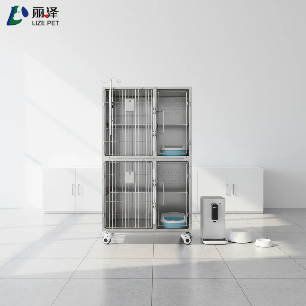 Double-Layer Heavy-Duty Stainless Steel Cat Cage High-End Pet Inpatient Veterinary Clinic Cage With Animal Pattern Litter Box
Double-Layer Heavy-Duty Stainless Steel Cat Cage High-End Pet Inpatient Veterinary Clinic Cage With Animal Pattern Litter Box