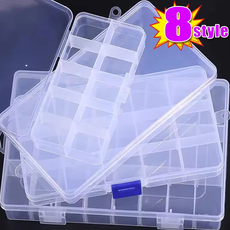 Plastic Container Box Transparent Storage Compartment Adjustable Organizer For Jewelry Button Hardware Screw Detachable Box Case
Plastic Container Box Transparent Storage Compartment Adjustable Organizer For Jewelry Button Hardware Screw Detachable Box Case