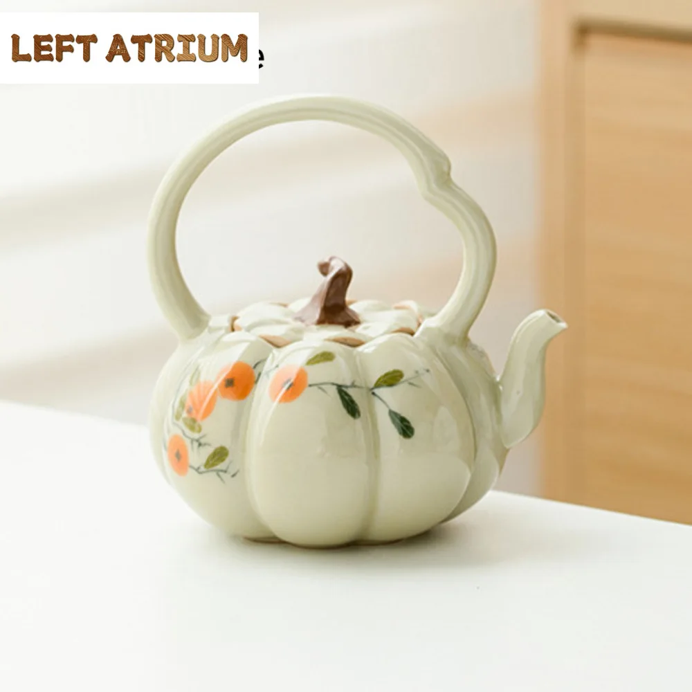 140ml Pure Hand-painted Persimmon Lifting Beampot Retro Plant Ash Pumpkin Pot Chinese Tea Soaking Kettle with Filter Kung Fu Tea
140ml Pure Hand-painted Persimmon Lifting Beampot Retro Plant Ash Pumpkin Pot Chinese Tea Soaking Kettle with Filter Kung Fu Tea