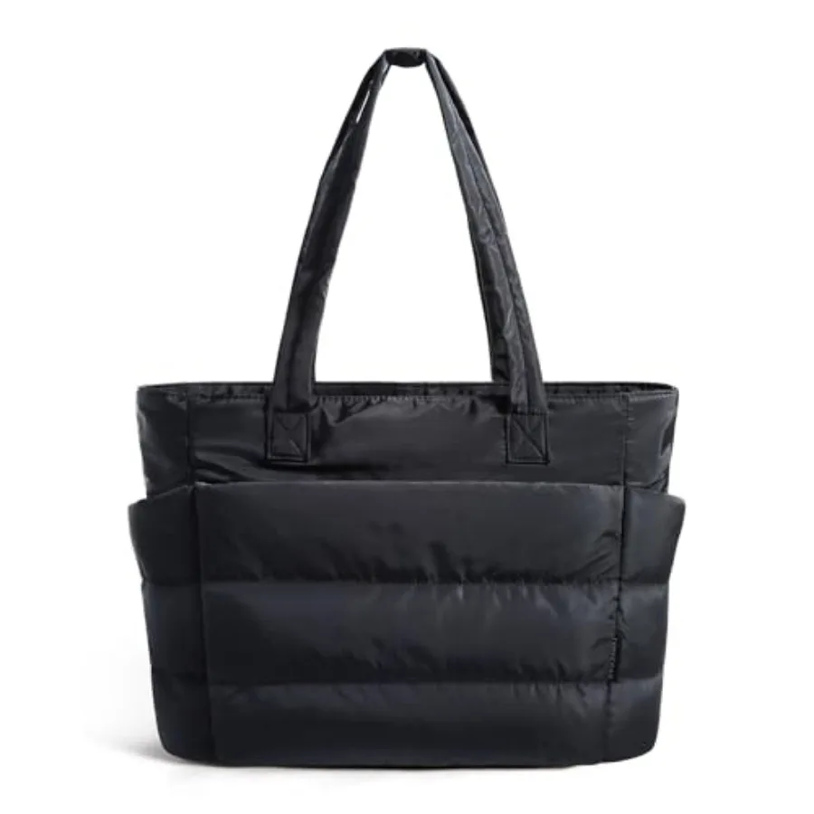 BAGSMART Tote Bag for Women, Lightweight Puffy Tote Bag with Compartments Shoulder Bag Handbag for Travel, Work, Gym Lightweigh
BAGSMART Tote Bag for Women, Lightweight Puffy Tote Bag with Compartments Shoulder Bag Handbag for Travel, Work, Gym Lightweigh