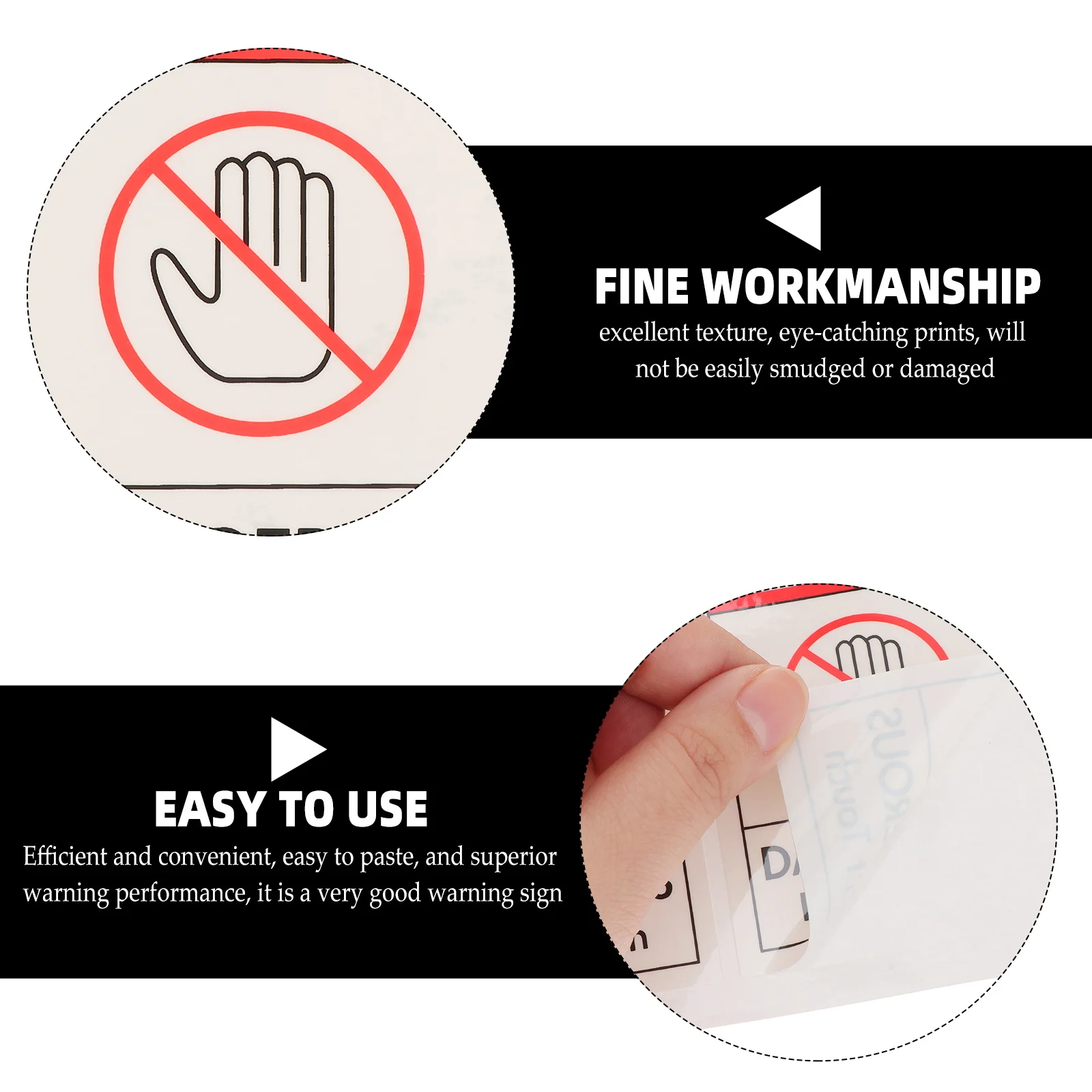 4Pcs Safety Labels Stickers Machine Danger Caution Warning Signs PP Synthetic Paper Traffic Security Markers Practical Efficient
4Pcs Safety Labels Stickers Machine Danger Caution Warning Signs PP Synthetic Paper Traffic Security Markers Practical Efficient