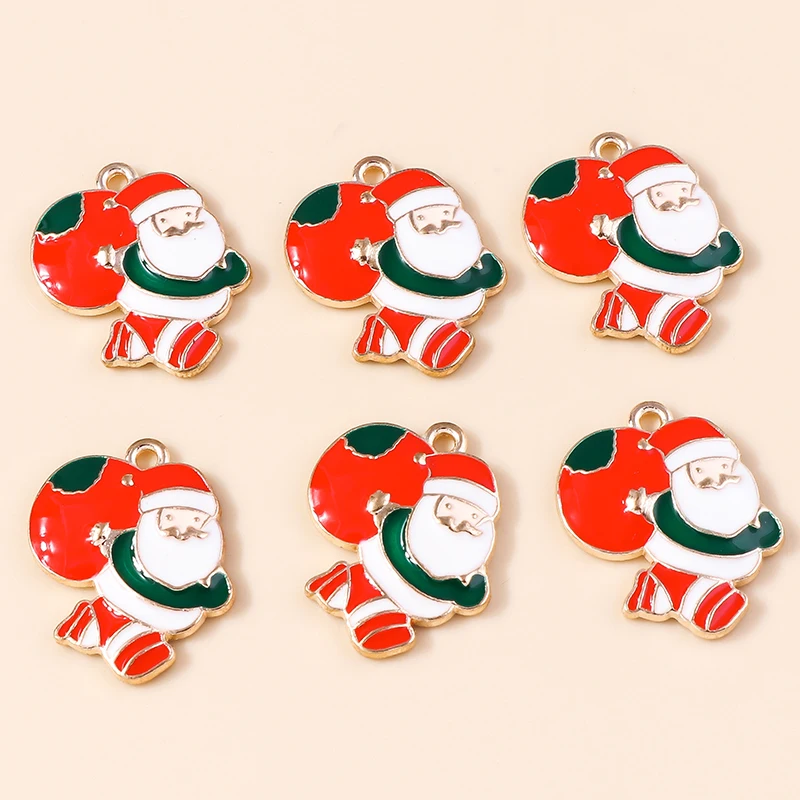 20pcs 19x23mm Cartoon Enamel Christmas Santa Claus Charms for Jewelry Making Earrings Pendants Necklaces Accessories DIY Gifts
20pcs 19x23mm Cartoon Enamel Christmas Santa Claus Charms for Jewelry Making Earrings Pendants Necklaces Accessories DIY Gifts