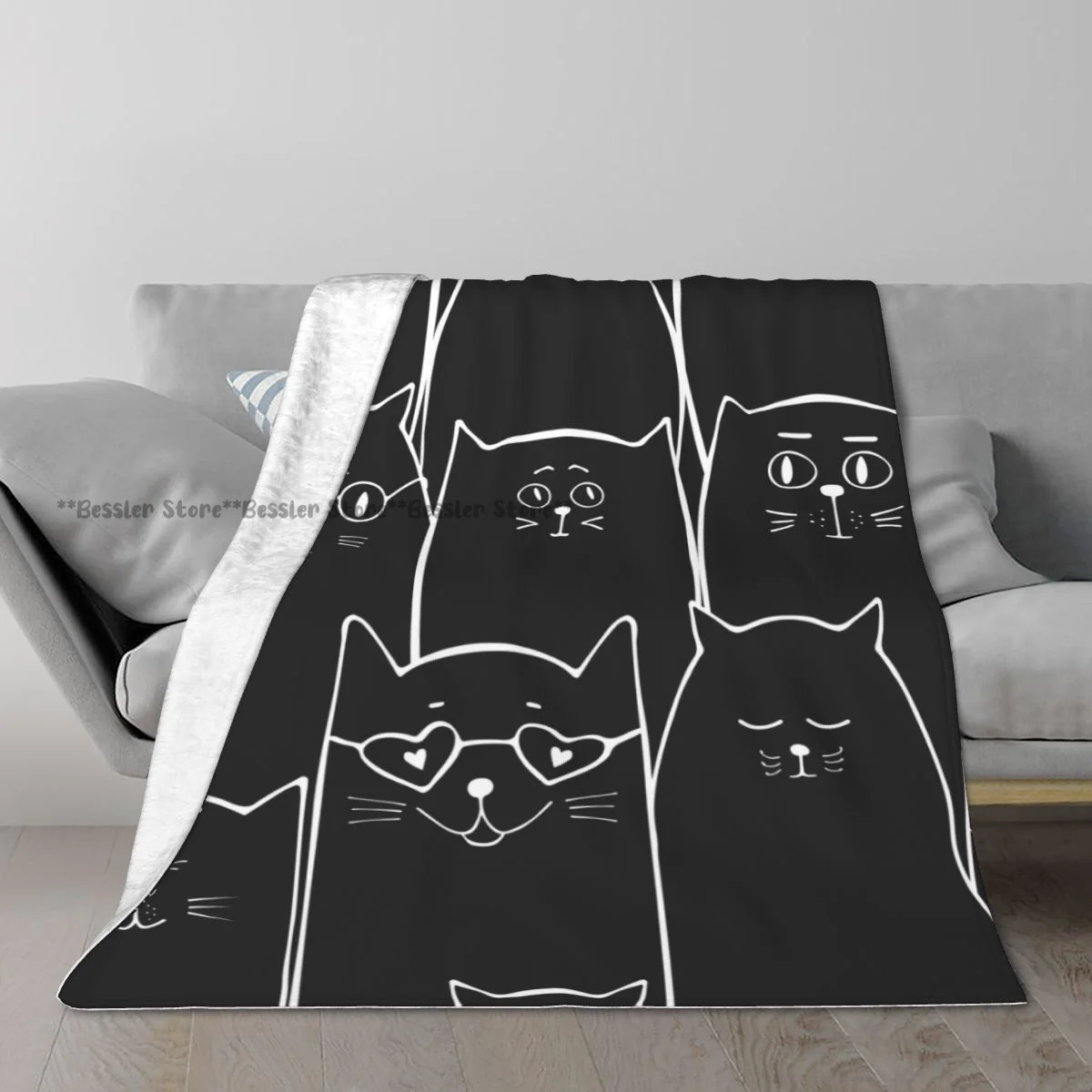 Flannel Blanket Cute Cats Soft Fleece Blanket Bedspread Cover for Bed Sofa Home Decor
Flannel Blanket Cute Cats Soft Fleece Blanket Bedspread Cover for Bed Sofa Home Decor