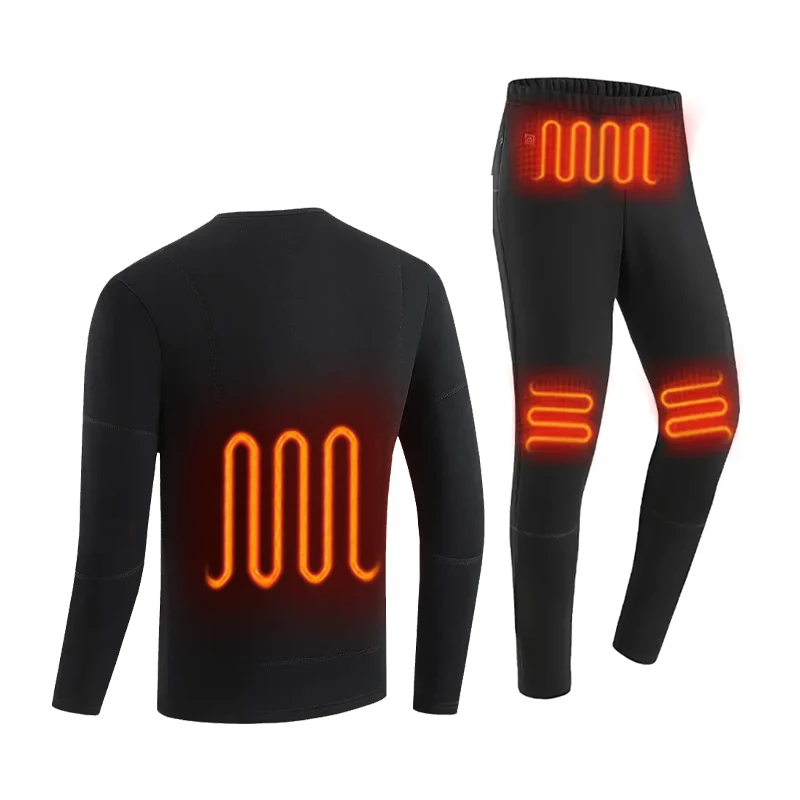 Thin Battery Heated Long Underwear Set for Men Woman Electric Thermal Heating Underwear 
Thin Battery Heated Long Underwear Set for Men Woman Electric Thermal Heating Underwear