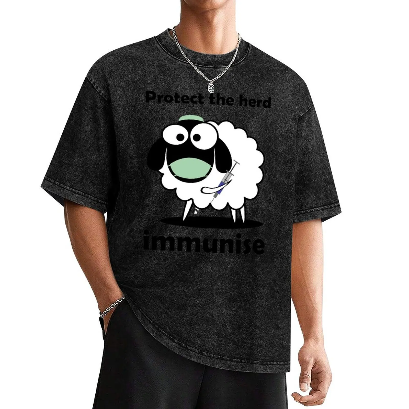 Protect the herd, immunise! T-Shirt fashion shirts oversized rapper graphic tees black t shirts for men
Protect the herd, immunise! T-Shirt fashion shirts oversized rapper graphic tees black t shirts for men