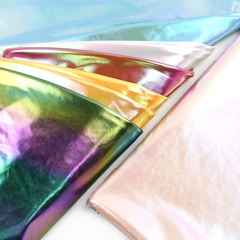 45/90*1.45m Laser Stretch Fabric for Bag Clothes Sewing Metallic Foil Fabrics Cloth Spandex Party Costume DIY Craft Accessories
45/90*1.45m Laser Stretch Fabric for Bag Clothes Sewing Metallic Foil Fabrics Cloth Spandex Party Costume DIY Craft Accessories