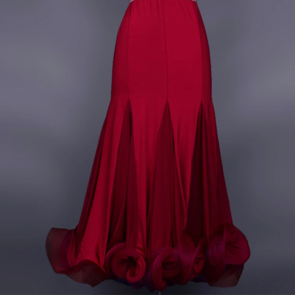 Practice Skirt Ballroom Dance Dresses for Woman Rose Red Royal Blue Purple Half-length Large Swing Skirt Black Fish Bone Curling
Practice Skirt Ballroom Dance Dresses for Woman Rose Red Royal Blue Purple Half-length Large Swing Skirt Black Fish Bone Curling