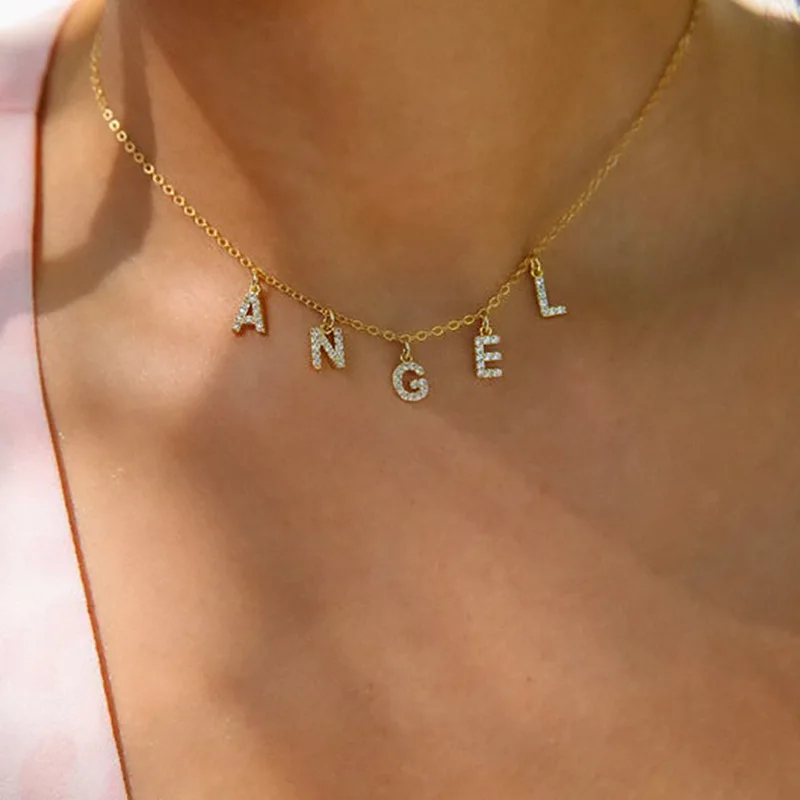 Lateefah New Fashion 10mm Letters Necklace DIY Jewelry Accessories Stainless Steel Female
Lateefah New Fashion 10mm Letters Necklace DIY Jewelry Accessories Stainless Steel Female
