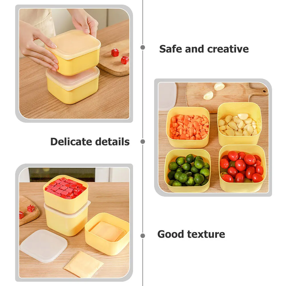 Crisper Cheese Containers for Fridge Covers Slices Kitchen Storage Boxes Sliced Food with Lids
Crisper Cheese Containers for Fridge Covers Slices Kitchen Storage Boxes Sliced Food with Lids