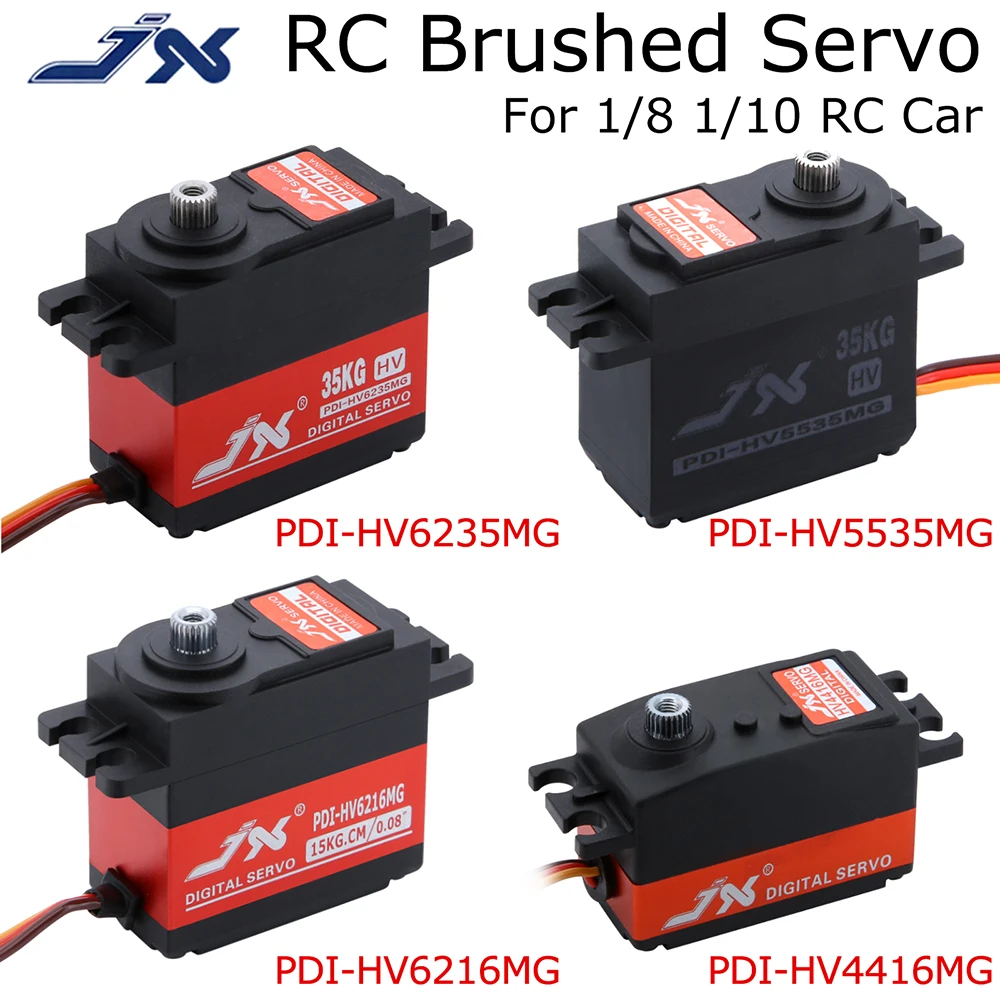  JX RC Сервопривод Цифровой Сервопривод Матовый Сервопривод Высокий Крутящий момент Металлическая Шестерня Цифровой Сервопривод PDI-HV5535/6235/4416/6216MG для автомобиля 1/8 1/10
JX RC Сервопривод Цифровой Сервопривод Матовый Сервопривод Высокий Крутящий момент Металлическая Шестерня Цифровой Сервопривод PDI-HV5535/6235/4416/6216MG для автомобиля 1/8 1/10