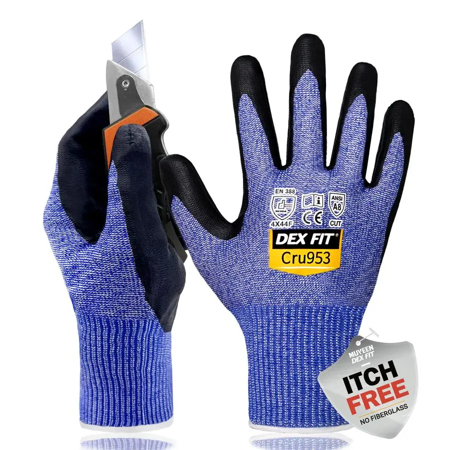 FIT Cru953H Level A9 Cut Resistant Gloves, FiberglassFree, Power Grip Foam Nitrile
FIT Cru953H Level A9 Cut Resistant Gloves, FiberglassFree, Power Grip Foam Nitrile