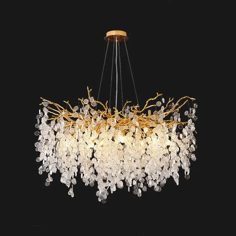Modern Chandeliers for Living Room Dining Room Luxury Crystal Home Art Decoration Indoor LED Chandelier Lustre Lighting Fixtures
Modern Chandeliers for Living Room Dining Room Luxury Crystal Home Art Decoration Indoor LED Chandelier Lustre Lighting Fixtures