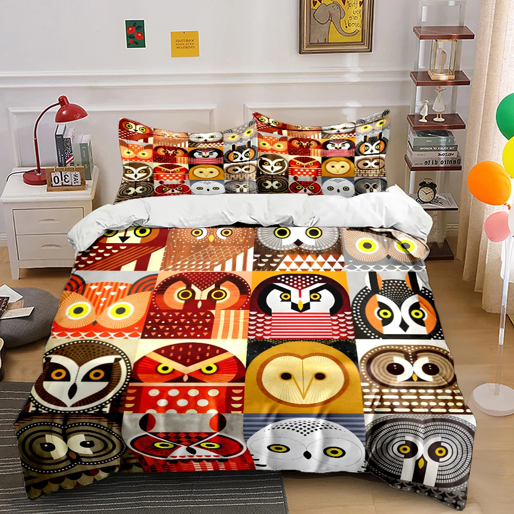 Colorful geometric owl art designs Print Soft Comfortable Duvet Cover Bedding Set Included 1*Duvet Cover 2*Pillowcases
Colorful geometric owl art designs Print Soft Comfortable Duvet Cover Bedding Set Included 1*Duvet Cover 2*Pillowcases