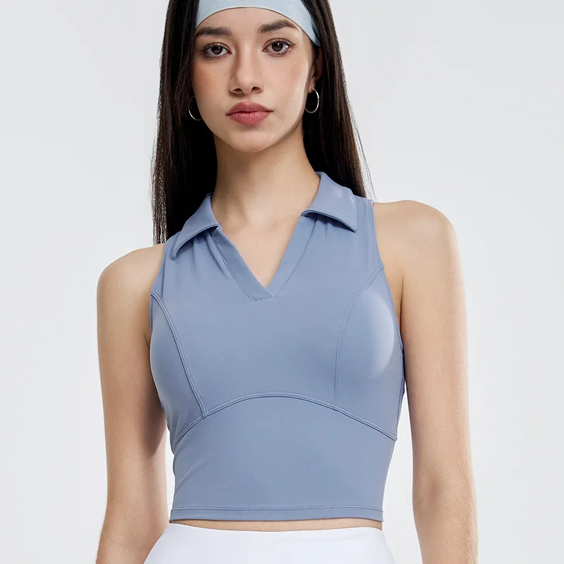 Summer Sports Vest Women with Chest Pad V-ne Slim Running Training Fitn Tennis Yoga Top Breathable Qui Dry
Summer Sports Vest Women with Chest Pad V-ne Slim Running Training Fitn Tennis Yoga Top Breathable Qui Dry