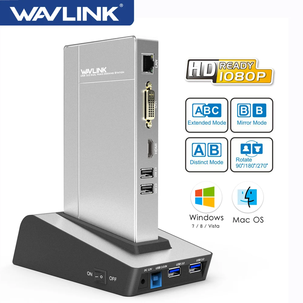 Алюминиевая Универсальная док-станция USB 3,0 с корпусом для жесткого диска и SSD, двойной видеодисплей с поддержкой HDMI/VGA/DVI Gigabit Lan
Алюминиевая Универсальная док-станция USB 3,0 с корпусом для жесткого диска и SSD, двойной видеодисплей с поддержкой HDMI/VGA/DVI Gigabit Lan