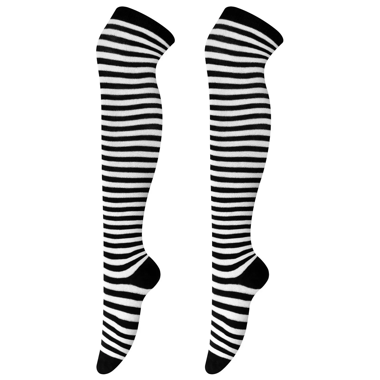 Black White Pinstriped Thigh High Stockings Over Knee Socks Women Stage Show Costume Party Cosplay Festival Christmas
Black White Pinstriped Thigh High Stockings Over Knee Socks Women Stage Show Costume Party Cosplay Festival Christmas
