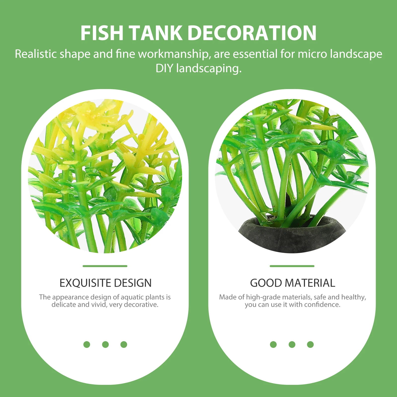 20pcs Green Aquatic Decoration Landscaping Aquarium Decor Tall Plastic Plants for Betta Fish Tank Faux Ornaments for Aquarium
20pcs Green Aquatic Decoration Landscaping Aquarium Decor Tall Plastic Plants for Betta Fish Tank Faux Ornaments for Aquarium