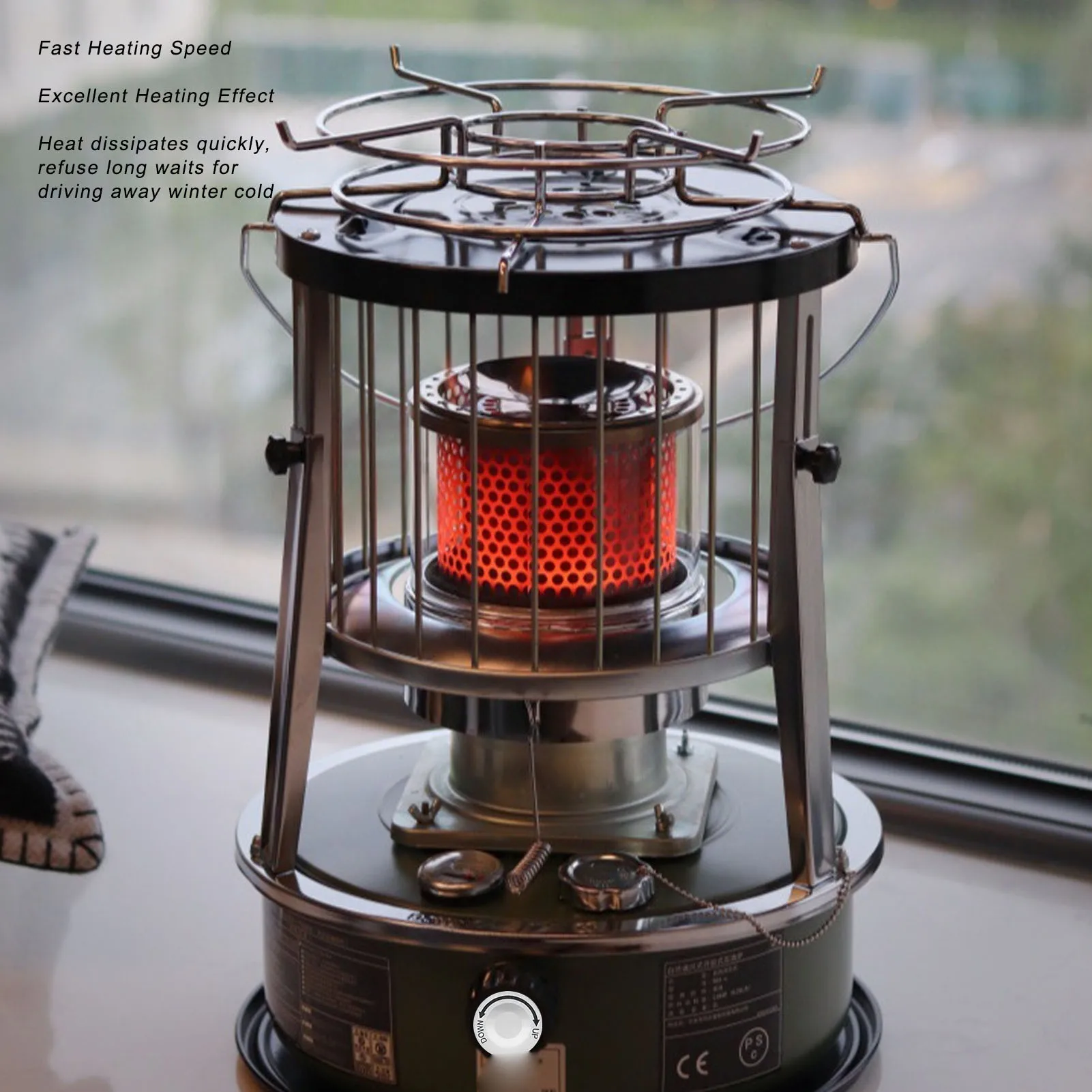 Kerosene Heater Adjustable Height Non Electric Portable 2 in 1 Stove Heater for Camping Garage Home Emergency Use
Kerosene Heater Adjustable Height Non Electric Portable 2 in 1 Stove Heater for Camping Garage Home Emergency Use
