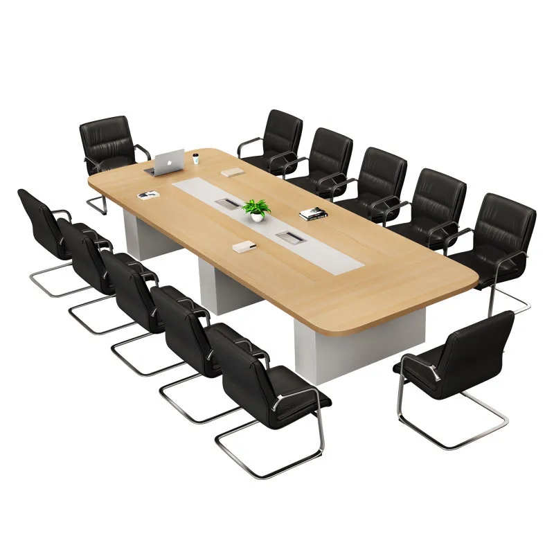 YJQ large conference multi-person long table reading room table and chair combination oval conference table
YJQ large conference multi-person long table reading room table and chair combination oval conference table