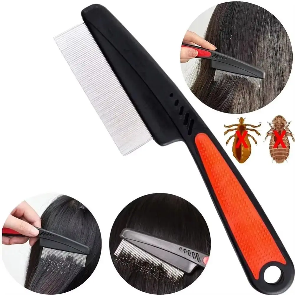 Anti-slip Handle Fine-toothed Lice Comb Painless Remove Dandruff Flea Comb Scalp Cleansing Comb
Anti-slip Handle Fine-toothed Lice Comb Painless Remove Dandruff Flea Comb Scalp Cleansing Comb