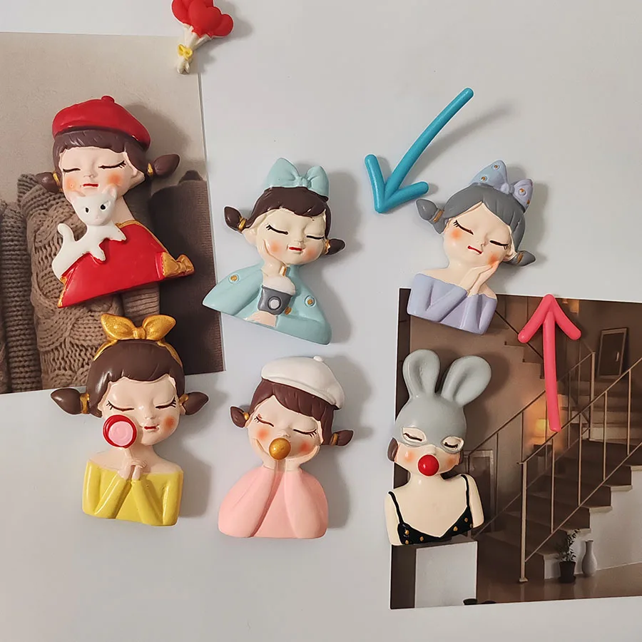 2pcs Personalized and Fun 3d Fashion Girls Refrigerator Magnets Creative CuteFridge Photo Message Magnet Decorative
2pcs Personalized and Fun 3d Fashion Girls Refrigerator Magnets Creative CuteFridge Photo Message Magnet Decorative