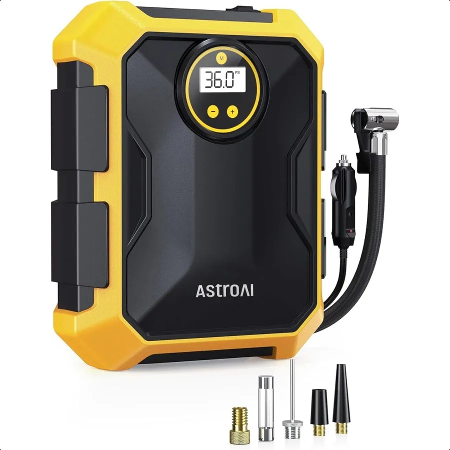 AstroAI Tire Iator Воздушный компрессор 12 В постоянного тока Портативный воздушный компрессор Автомобильные аксессуары Автоматический шинный насос 100PSI со светодиодной подсветкой Цифровой воздушный насос f
AstroAI Tire Iator Воздушный компрессор 12 В постоянного тока Портативный воздушный компрессор Автомобильные аксессуары Автоматический шинный насос 100PSI со светодиодной подсветкой Цифровой воздушный насос f