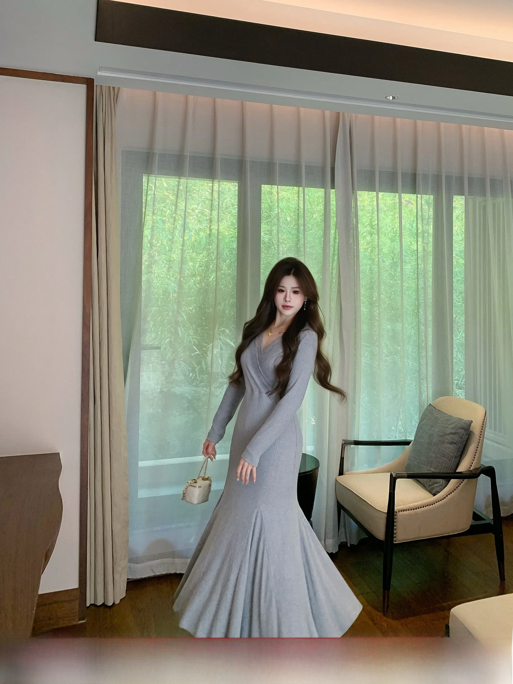 Blue V-ne Lace Knitted Long Dr Women's plus Size Bodycon High Waist Commute Sle Korean Version Ci Commuting Dr
Blue V-ne Lace Knitted Long Dr Women's plus Size Bodycon High Waist Commute Sle Korean Version Ci Commuting Dr