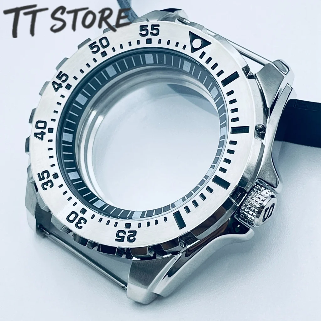 44mm Silver Stainless Steel Watch Case with Black Blue Green Orange Ring Options Compatible for NH34 NH35 NH36 NH38 NH70 NH72
44mm Silver Stainless Steel Watch Case with Black Blue Green Orange Ring Options Compatible for NH34 NH35 NH36 NH38 NH70 NH72