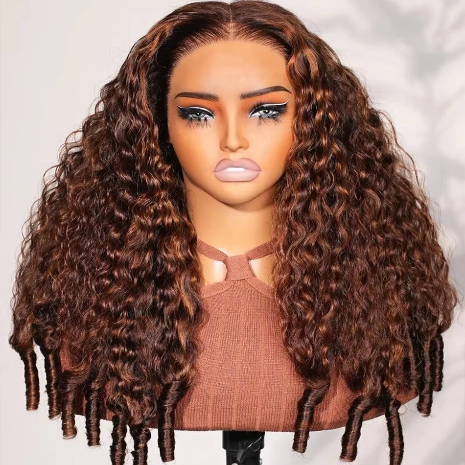 Chocolate Brown Burmese Curly Wigs 13x6 Lace Front Wigs Human Hair 13x4 HD Lace Wig PrePlucked Brazilian Human Hair 210 Density
Chocolate Brown Burmese Curly Wigs 13x6 Lace Front Wigs Human Hair 13x4 HD Lace Wig PrePlucked Brazilian Human Hair 210 Density