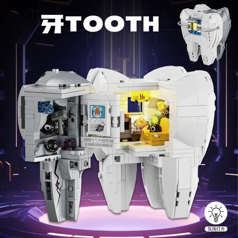 Semi Perspective Human Organs Model Bricks Toys MOC High-Tech Tooth Building Blocks Assembly Compatible With LEGO
Semi Perspective Human Organs Model Bricks Toys MOC High-Tech Tooth Building Blocks Assembly Compatible With LEGO