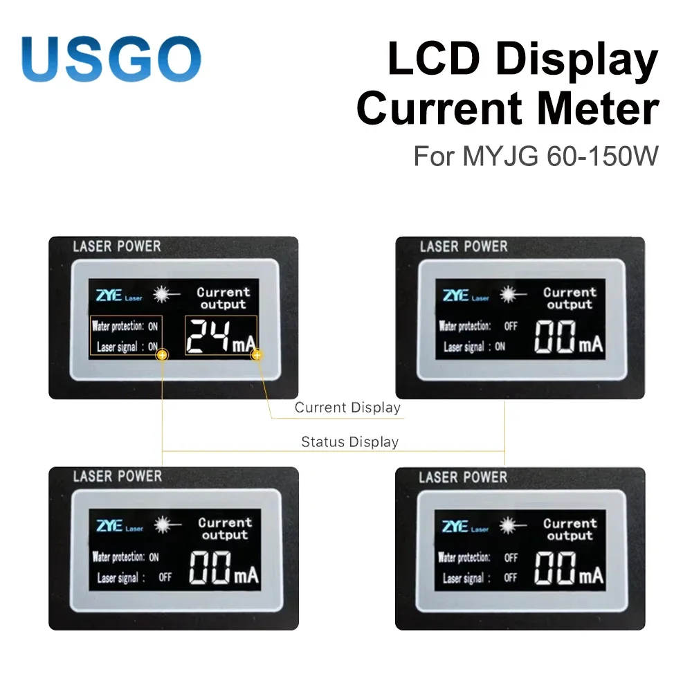 USGO LCD Display CO2 Current Meter External Screen for MYJG Series 60W&150W CO2 Laser Power Supply
USGO LCD Display CO2 Current Meter External Screen for MYJG Series 60W&150W CO2 Laser Power Supply