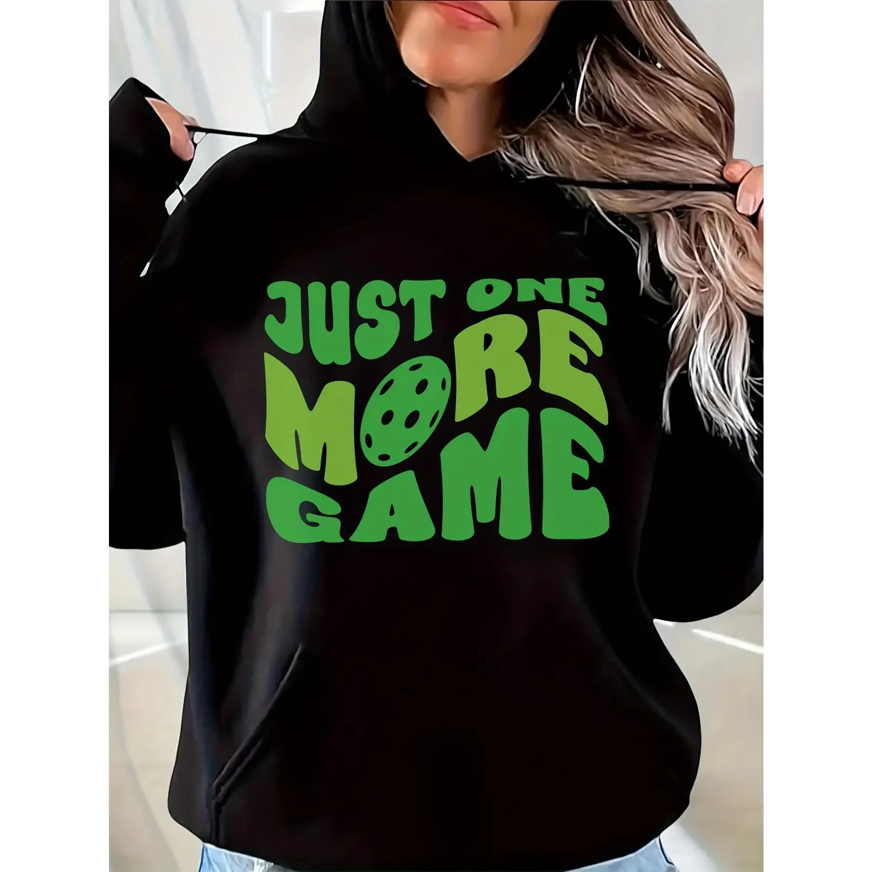 "Pickleball Hoodie. Men Women Funny Just One More Game Jumper. Retro Sports Graphic Pullover. Gamer Gift Idea."
"Pickleball Hoodie. Men Women Funny Just One More Game Jumper. Retro Sports Graphic Pullover. Gamer Gift Idea."