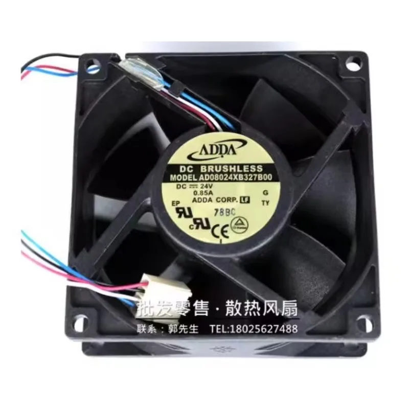 ADDA AD08024XB327B00 DC 12V 0.85A 80x80x32mm 4-Wire Server Cooling Fan
ADDA AD08024XB327B00 DC 12V 0.85A 80x80x32mm 4-Wire Server Cooling Fan