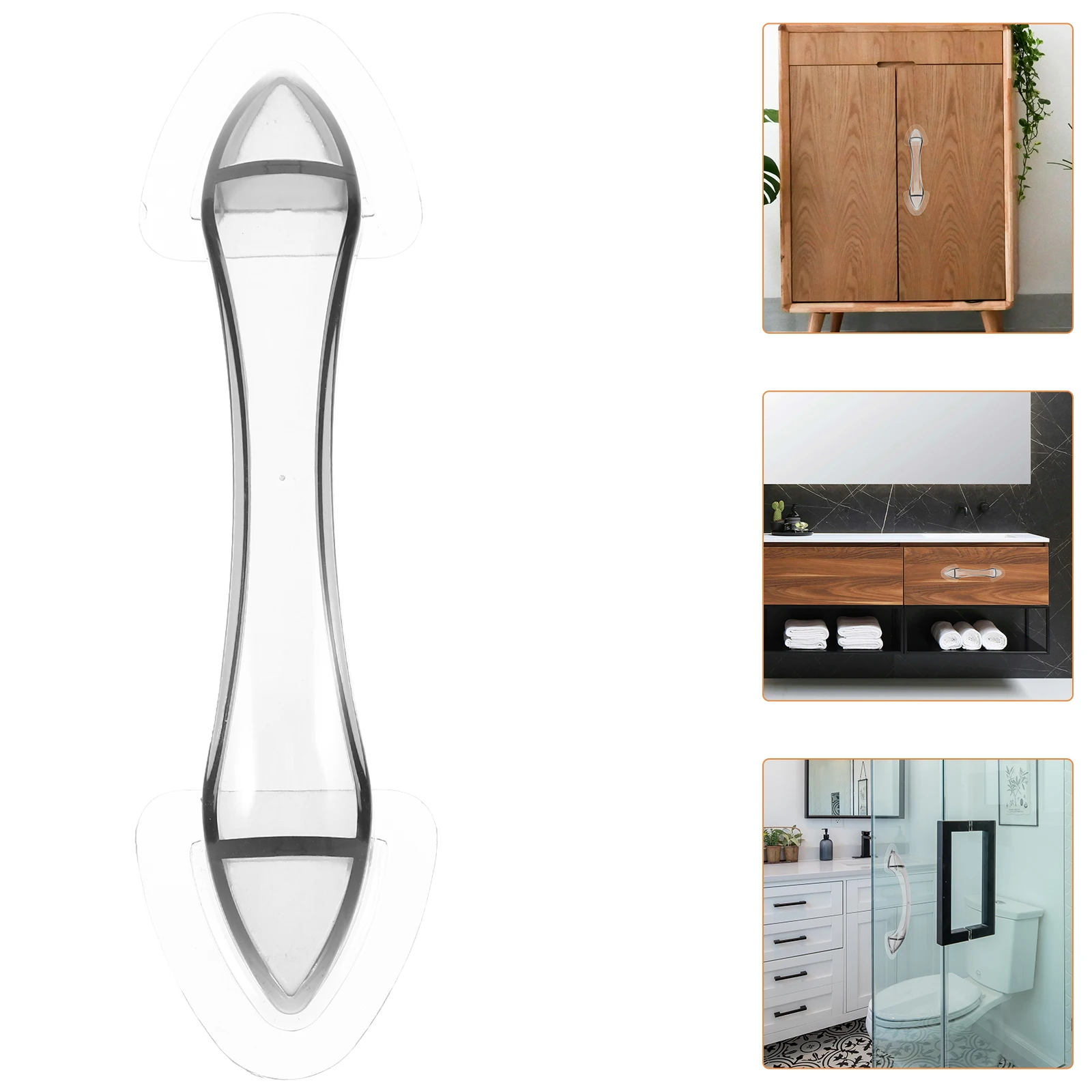 Crystal Clear Punch free Door H les Black Plastic Large Sliding Bathroom Glass Cabinet Drawer Adhesive Knobs Easy Installation
Crystal Clear Punch free Door H les Black Plastic Large Sliding Bathroom Glass Cabinet Drawer Adhesive Knobs Easy Installation