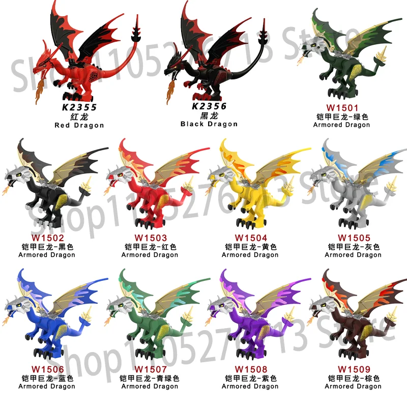 MOC Creative Medieval Spit Fire Dragon Building Blocks Giant Dragon Action Figure Model Bricks DIY Toys For Children
MOC Creative Medieval Spit Fire Dragon Building Blocks Giant Dragon Action Figure Model Bricks DIY Toys For Children