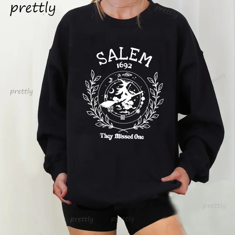 Толстовка Salem They Missed One, толстовка с капюшоном на Хэллоуин, женская толстовка с длинным рукавом и круглым вырезом ведьмы, пуловер, женская одежда, топы
Толстовка Salem They Missed One, толстовка с капюшоном на Хэллоуин, женская толстовка с длинным рукавом и круглым вырезом ведьмы, пуловер, женская одежда, топы
