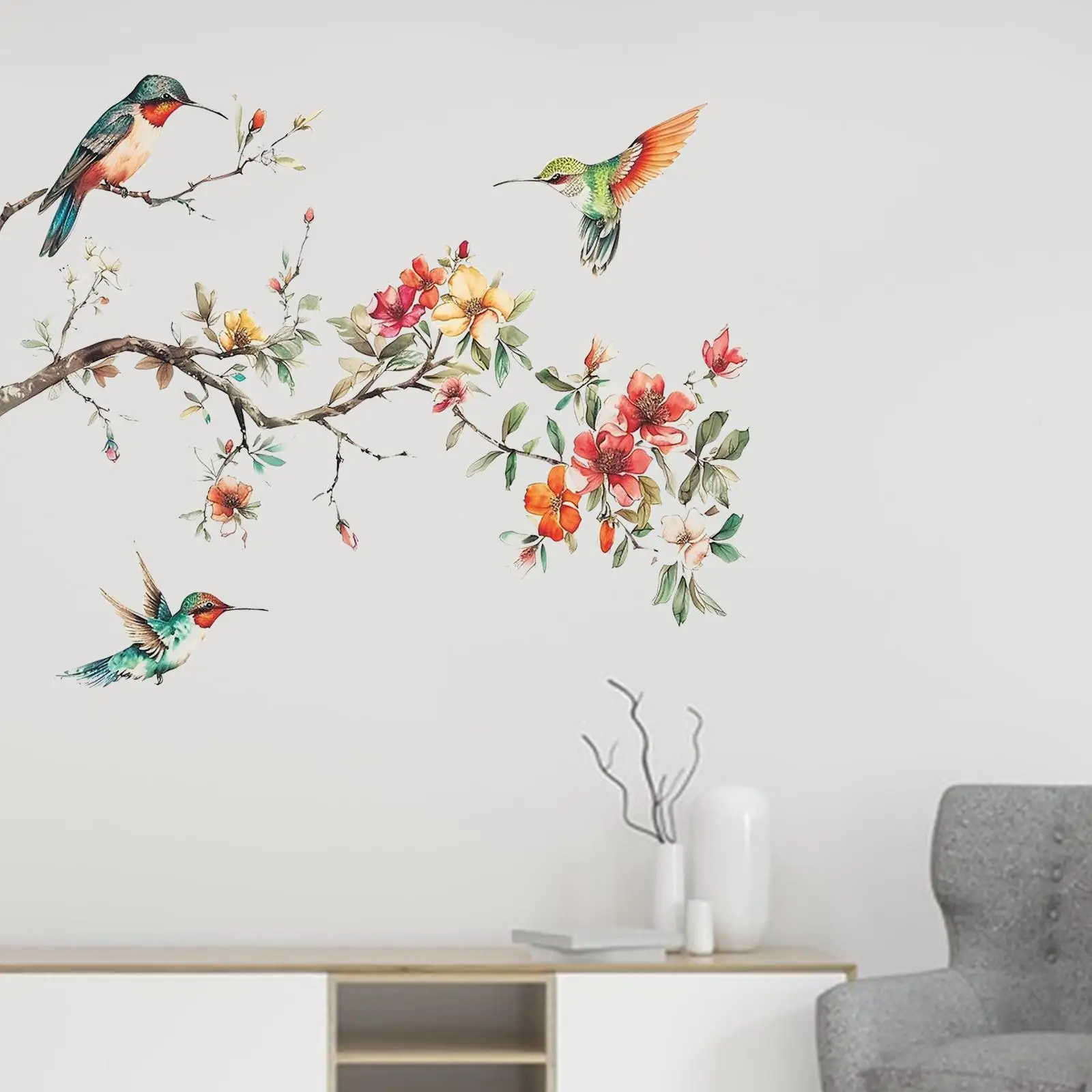 Flowers Birds Wall Sticker Modern Creative Removable for Home TV Wall Office
Flowers Birds Wall Sticker Modern Creative Removable for Home TV Wall Office