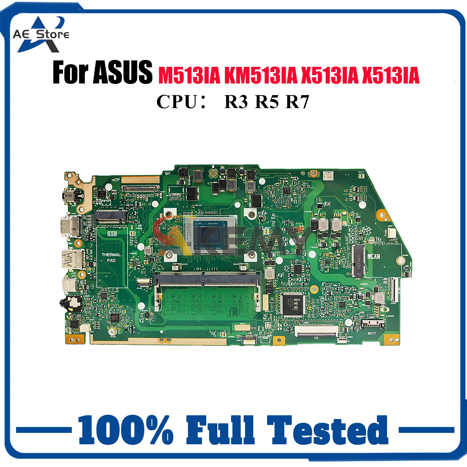 X513IA Laptop Motherboard For ASUS VivoBook M513IA X513IA KM513IA X513I Notebook Mainboard With R3 R5 R7 CPU 100% tests OK stk
X513IA Laptop Motherboard For ASUS VivoBook M513IA X513IA KM513IA X513I Notebook Mainboard With R3 R5 R7 CPU 100% tests OK stk