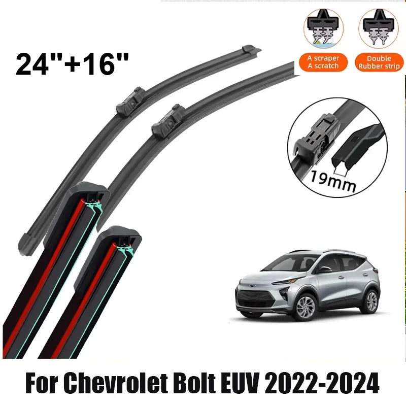 Car Wiper for Chevrolet Bolt EUV 2022-2024 24" + 16" Front Rear Wiper Blades Brushes Cutter Rubber Accessories 2024
Car Wiper for Chevrolet Bolt EUV 2022-2024 24" + 16" Front Rear Wiper Blades Brushes Cutter Rubber Accessories 2024