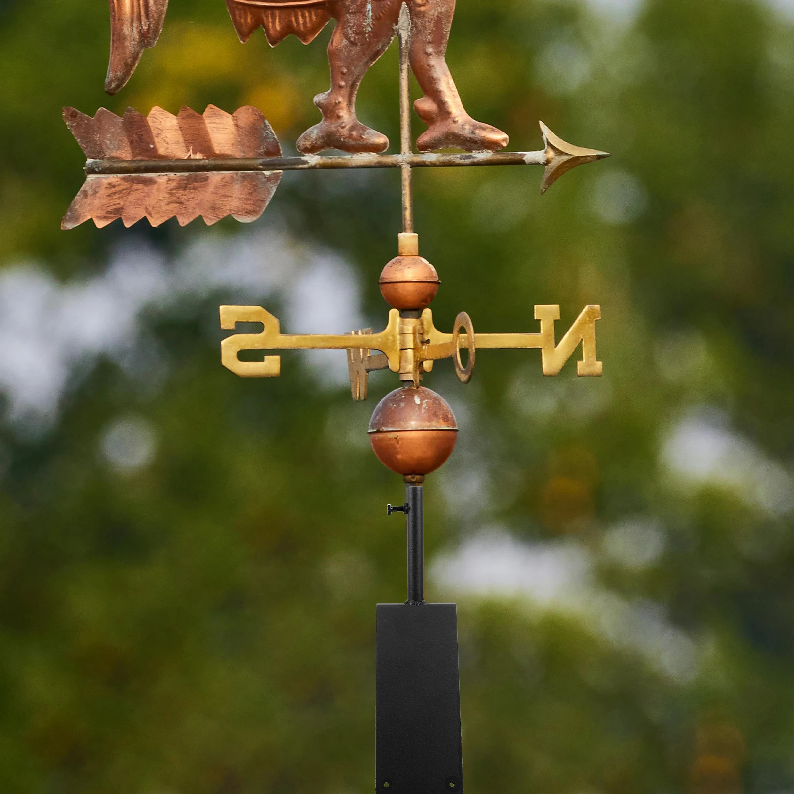 Heavy Duty Weather Vane Roof Mount Bracket For House Durable Metal Adjustable Antenna Pole Stand Vanes Installation
Heavy Duty Weather Vane Roof Mount Bracket For House Durable Metal Adjustable Antenna Pole Stand Vanes Installation