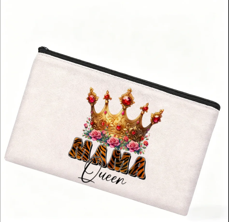 1PC Mama Queen Crown Leopard Print Canvas Cosmetic Bag Double Sided Portable Mother's Day Travel Makeup Zipper Pouch
1PC Mama Queen Crown Leopard Print Canvas Cosmetic Bag Double Sided Portable Mother's Day Travel Makeup Zipper Pouch